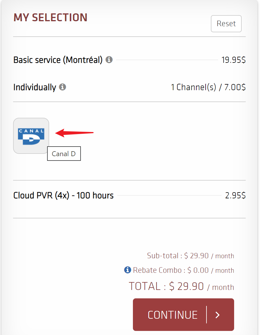 How can I change my TV plan or channels? EBOX