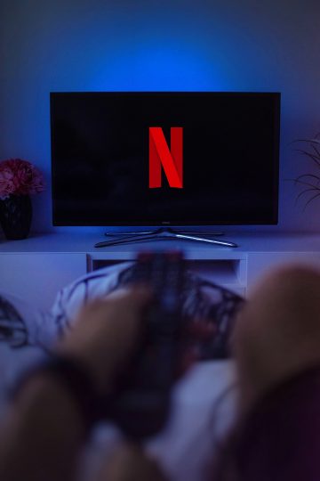 Écran de télévision avec le logo Netflix