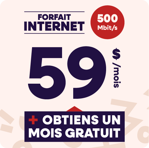 On t'offre  1 mois gratuit!
